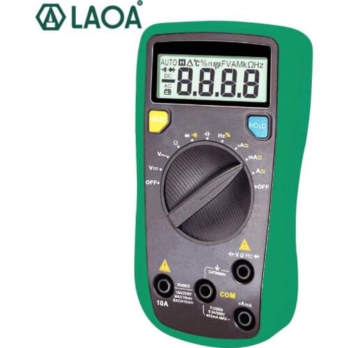 LAOA LCD Professional Automatic Digital Multimeter Multimetro Digital Tools Electric Tester AC/DC Amperemeter Voltmeter