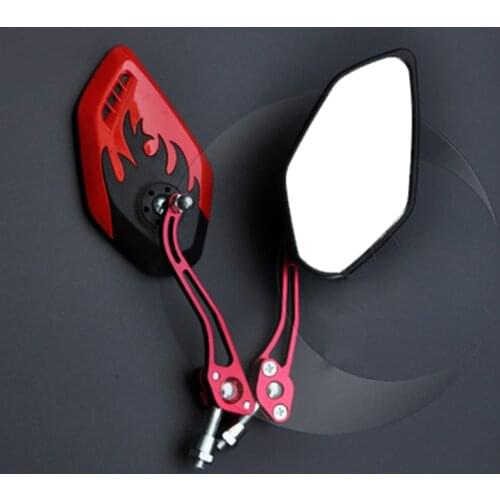 Motorcycle Rearview Mirror 10mm 8mm Positive Motorbike Scooter Mirror Rearview Cafe Racer