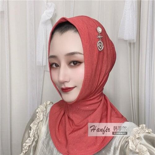 Muslim Dubai Wrap Instant Badges New Hijabs For Women