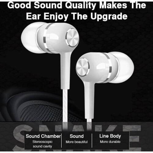 In-Ear Headphones For Xiaomi Earphone For Phone Stereo Bass Headset Metal Wired Earphone HiFi Headphones Mic for Samsung