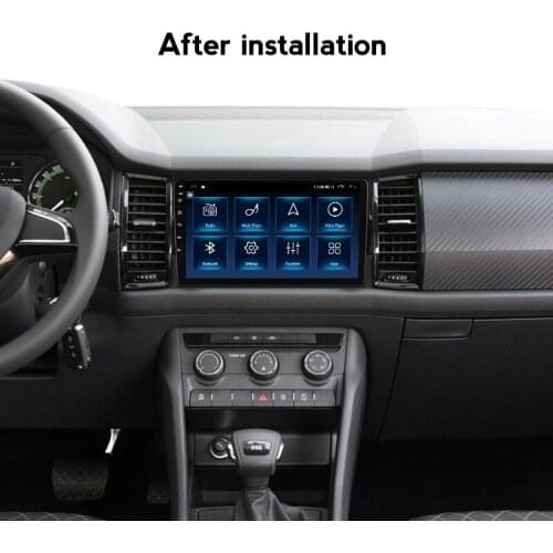 Latest Android 10.0 car radio For SKODA KODIAQ 2017 car multimedia navigation stereo with DSP SWC head unit car GPS Stereo Play