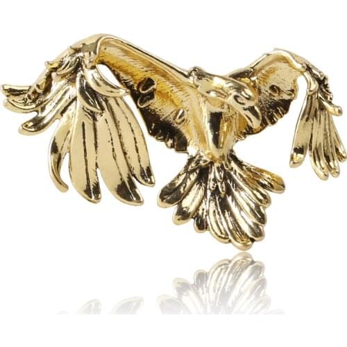 New Vintage Bird Eagle Brooch Animal Lapel Pins Office Casual Party Badge Fashion Brooches for Women Men Clothing Accessories
