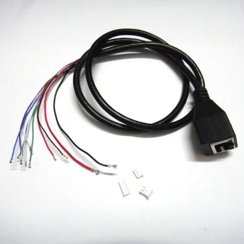 POE LAN cable 9pin for CCTV IP camera board module with connector RJ45, Single status LED