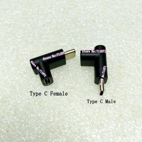 Right Angle 90 Degree Male Female USB 3.1 Type C Adapter Connector Male Female Type C connector Adapter M F Bend Type-C USB3.1