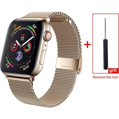 Milanese strap for apple watch band 44mm 38mm 40mm 42mm Band Strap for iwatch Bracelet series 3 4 5 6 SE