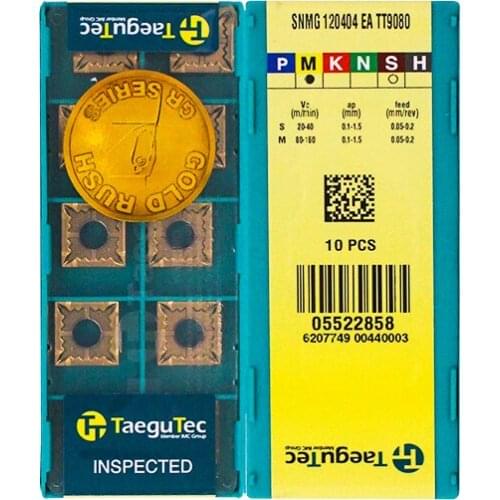 SNMG120404-EA TT9080 100% Original TAEGUTEC carbide insert with the best quality 10pcs/lot free shipping