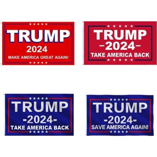 Election Voted for Trump Flag Polyester Donald Trump Flags 2024 Take America Back Flag with Grommets Re-Elect Trump