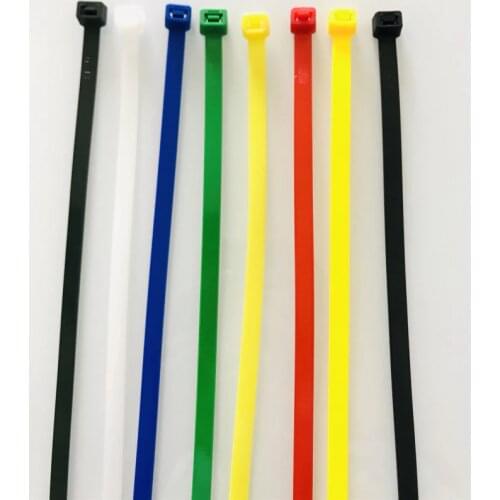 Xingo 4.8x300mm Self locking Nylon Cable Zip Ties 100pcs Plastic Colored Cable Zip Tie UL Rohs Approved Loop Wrap Bundle Ties