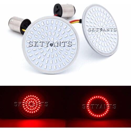 Rear LED Turn Signals Motorcycle LED 2" turn signal Light for Ha rley Dav-idson 1157 Bullet Style Inserts