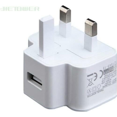 100pcs/lot UK Plug Phone Charger General Foldable Travel 5V 2A AC Wall Home Charger Power Adapter For Samsung for Iphone X MAX 8