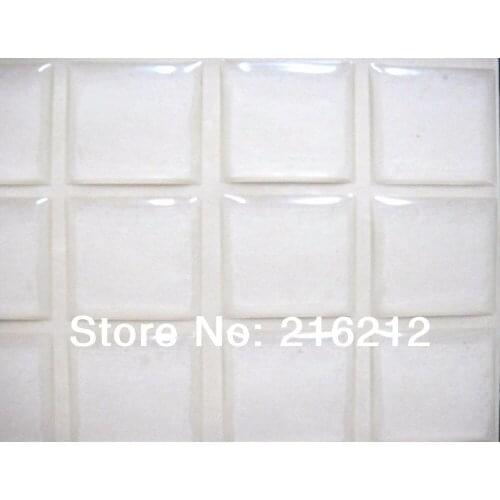 5000 pcs/lot clear square epoxy sticker 1 inch 3D crystal Bottle caps tetragonum sticker