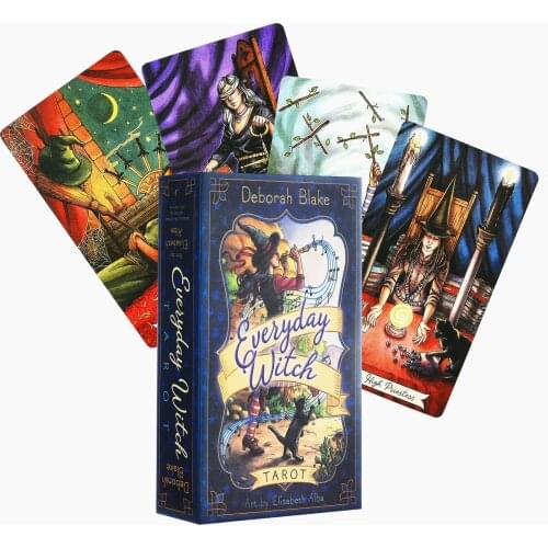 78 Cards Deck New Everyday Witch Tarot Cards:Ask And Know The Mythic Fate Divination For Fortune Games Taort Deck Board Games
