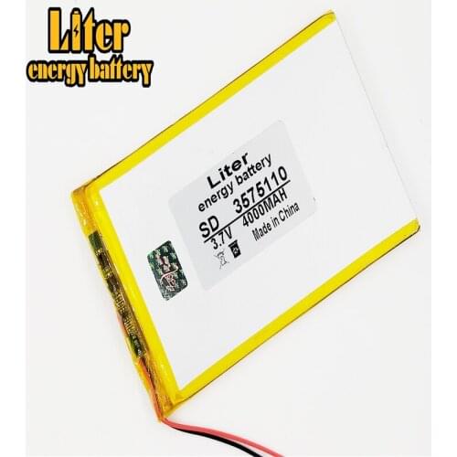 3575110 Tablet battery capacity 3.7V 4000mA Universal Li-ion battery for tablet pc 7 inch 8 inch 9inch