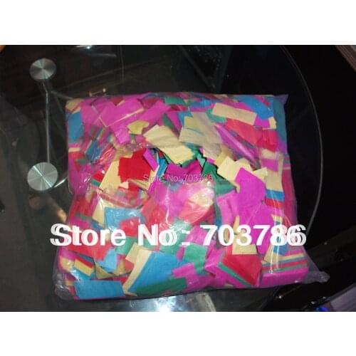 Wedding Confetti Paper for Rainbow Effect Machine Confetti Machine and Confetti Cannon 1KG/bag Suit ALL Paper Machine