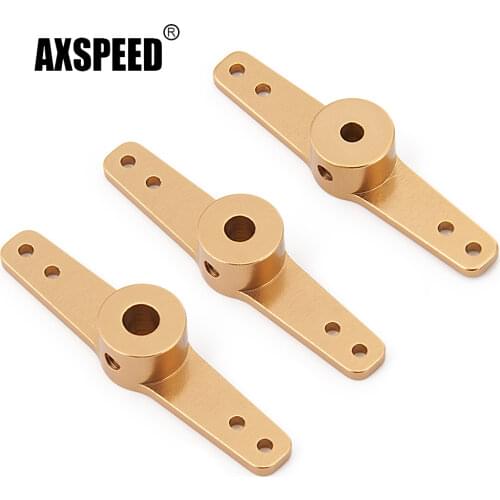 AXSPEED 3.1/4.1/5.1mm Brass Single/Dual Steering Servo Roker Arm Horn Rudder for RC Car Boat Model Tools Parts Accessories