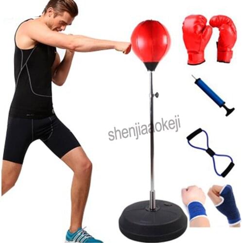 Boxing Speed Ball Training Equipment Home Tumbler Vertical Adults Sandbags Adjustable Boxing Speed Balls With Boxing Gloves