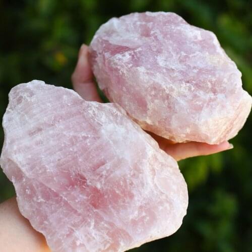 Large Rose Quartz Crystal, Natural Rough Pink Gemstone Rock