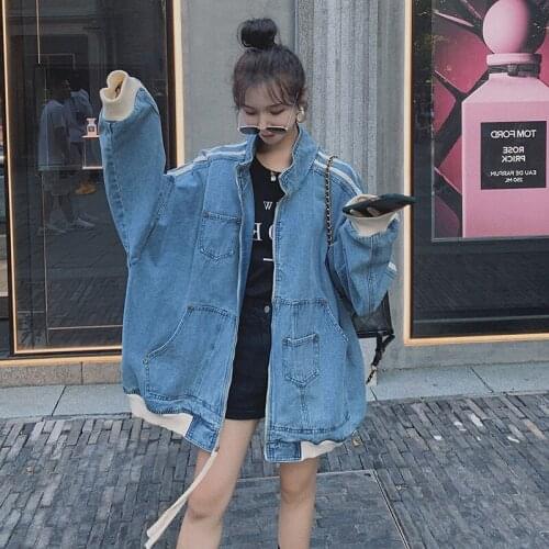Denim Jacket Womens Clothing Womens Jacket Casual Loose Womens Denim Jacket Woman Coat Denim Coat Jackets For Women 2021