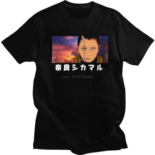 Gorgeous Fashion Nara Shikamaru T Shirt Men Short Sleeve Soft Cotton Graphic Anime T-shirt Leisure Japanese Manga Tee Top