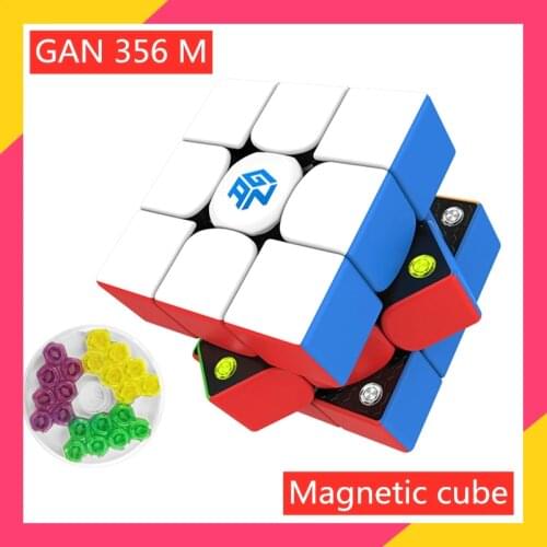 GAN 356 M 3x3x3 magnetic magic cube profissional speed cube 3x3x3 Gan 356m magnet cubo magico educational toys game fun gear