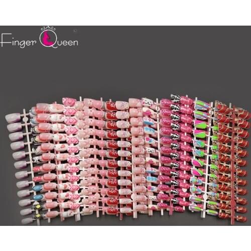 24pcs/set Full Cover Fake Nail Art Design Sexy Cute Fashion Part 2 Of 96 Patterns Acrylic False Nail Faux Nail Tips