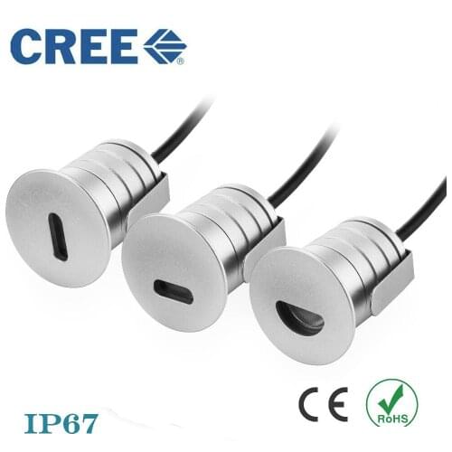 Low Voltage LED Deck Light 12V 24V IP67 3W Waterproof Underground Buried Lamp laminate flooring Outdoor Garden Ground Lights LED