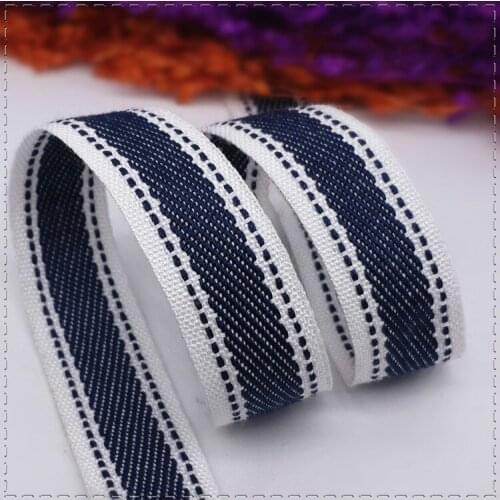 New 15mm black Jump line Grosgrain Ribbon Wedding Party gifts wrapping ribbon DIY clothing sewing fabric supplies (1 meter/lot)