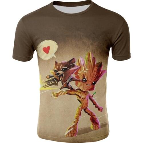 New hot sale 3DT shirt fashion mens t-shirts loose and comfortable short-sleeved mens and womens street Harajuku T-shirt tops