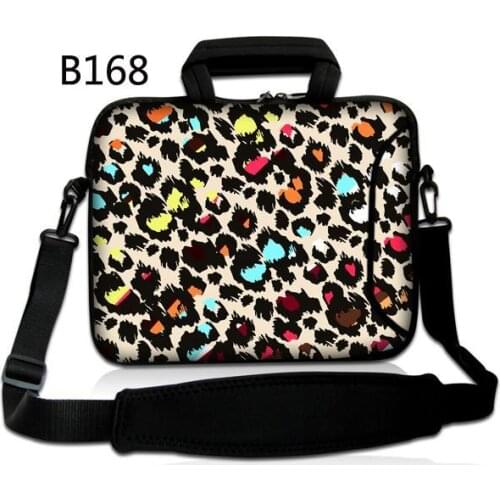 Leopard Laptop Bag Briefcase 12 13.3 14 15.6 inch Notebook HandBag For Macbook Carry Case For women and men