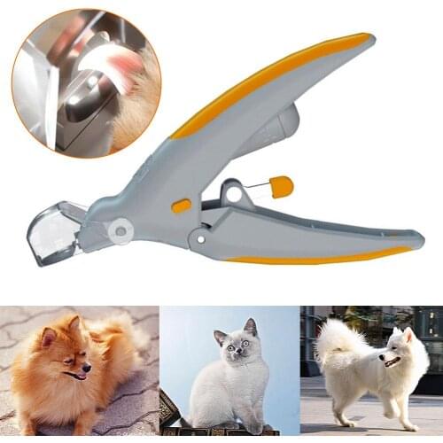 Dog Nail Scissors Pet Nail Clippers Cutter Grooming Electric Claw Scissors Cat Dog Products With Led Light Claw Nail Scissors SD