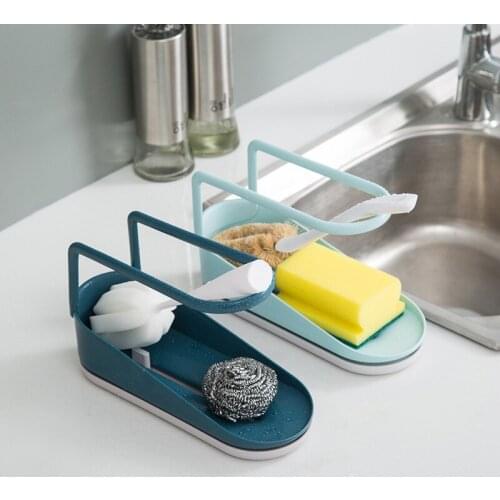 Kitchen Sink Storage Rack Towel Hanging Shelf Holder Soap Sponge Dish Rack Drainer Bathroom Kitchen Organizer