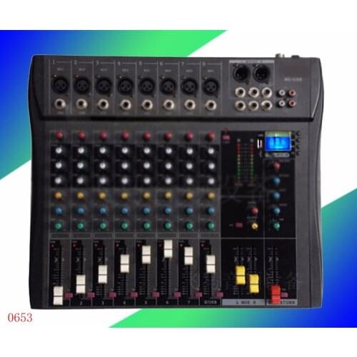 Professional USB color display, mixer, 4/6/8 Road, stage performance effects