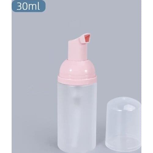 10Pcs 30ml Frosted translucent Foaming Bottle empty foam pump bottle cosmetic cleaner soap dispenser refillable bottle
