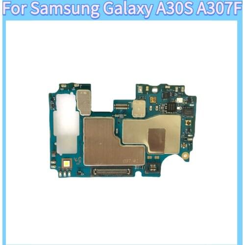 Unlocked For Samsung Galaxy A30S A307F Motherboard With Full Chips Original Clean Mainboard Android OS Updated Logic Board