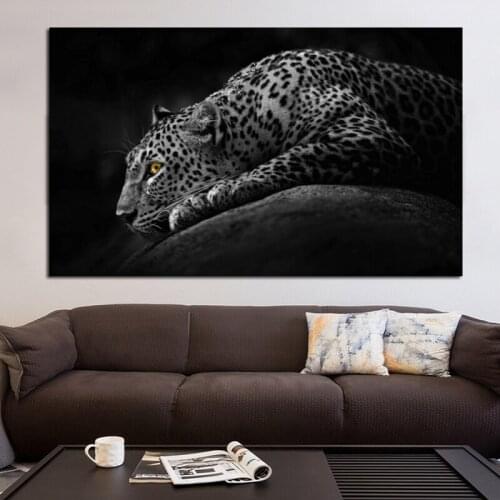 Lion Tiger Black and White Canvas Painting Wall Art Nordic Posters and Prints Wall Pictures for Living Room Decoration Frameless