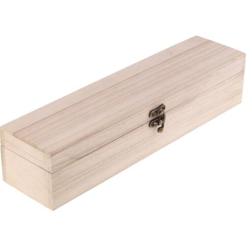 Handmade Long Wooden Box Natural Wood Box Storage-Rectangular Wood Boxes for