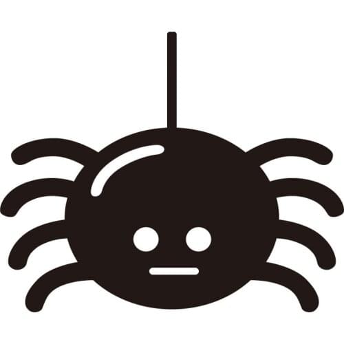 SLIVERYSEA 12.7cmx10.4cm Cute Spider Halloween Car Stickers Vinyl Car Styling Car Window Sticker and Decal