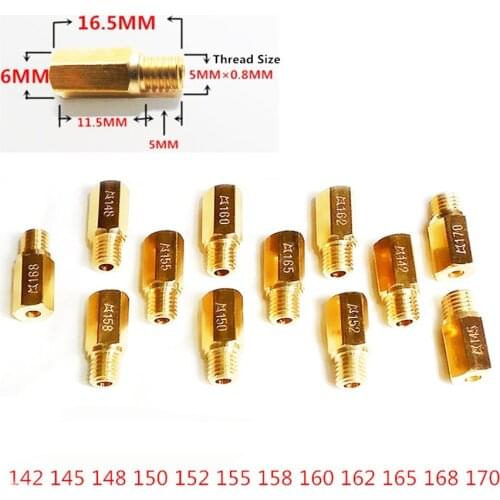 12 main jet $9.69 ) Motorcycle Keihin carburetor Hexagon main injectors Nozzle for PWK FCR OKO KOSO etc