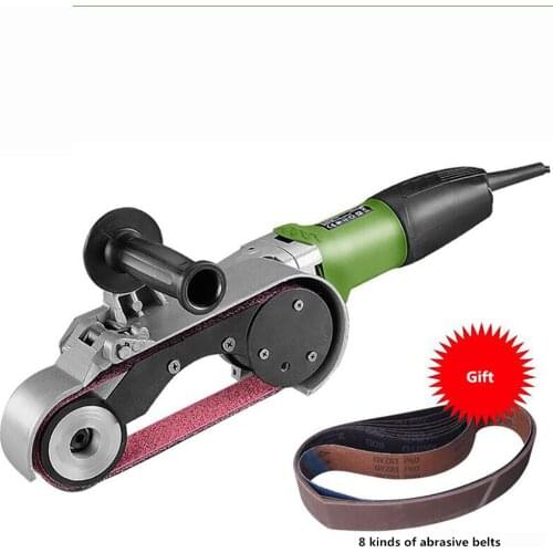 Stainless Steel Round Tube Drawing Machine Polishing Grinding Machine 620x40MM Belt Sander 700-3000RPM