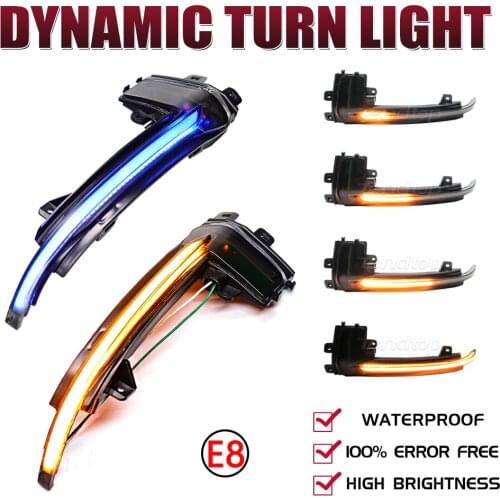 LED Dynamic Turn Signal Light Side Wing Rearview Mirror Indicator Lamp For Audi A3 8P A4 A5 B8 Q3 A6 C6 4F S6 SQ3 A8 D3 8K