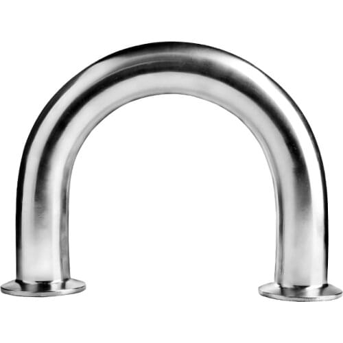 Free Shipping Tri-clamp 2''(51mm) OD64 180 degree U Type Bend Pipe ,Stainless Steel 304