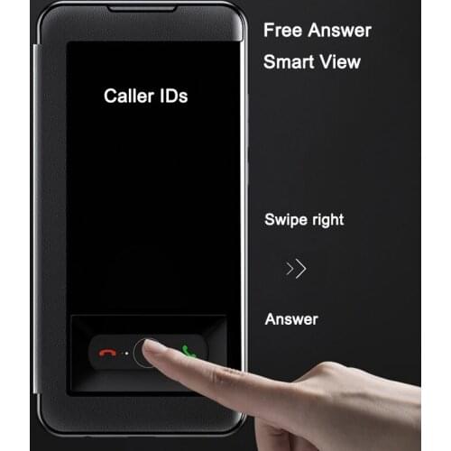 Smart View Window Flip Case for Huawei Honor 30 Phone Case,Free Answer PU Leather Stand cover for huawei honor 30S 30 Pro Case