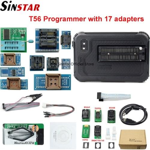 100% Original XGecu T56 Universal programmer Powerful programmer support Nor Flash / NAND Flash / EMMC+17 adapters Free shipping
