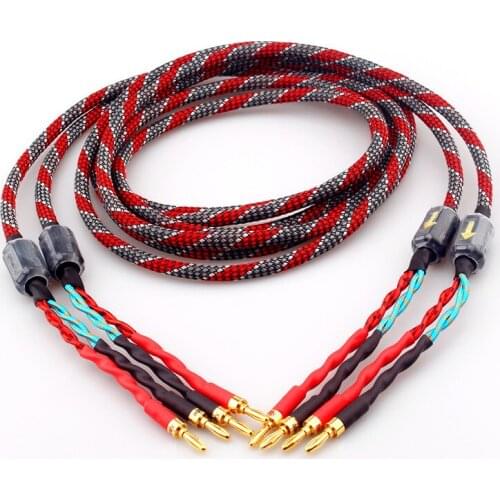 X-011 Upgraded version of the speaker cable imported antique power amplifier cable oxygen-free copper audio cable