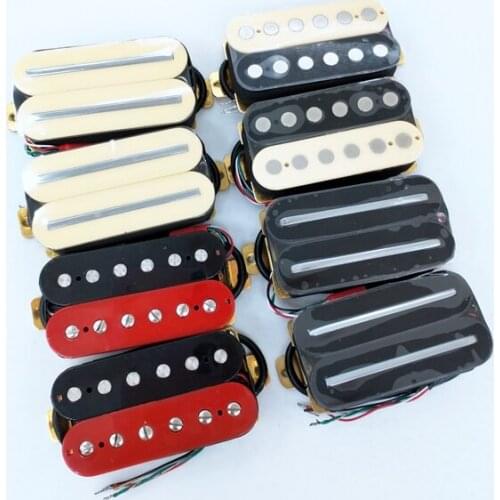 Electric Guitar Pickups Black Humbucker Pickups 4C Zebra Anlico Guitar Pickup Dual Track Pickup
