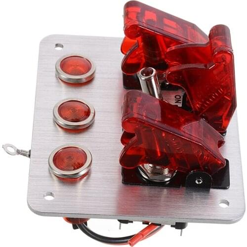 12V 20A Racing Car Toggle Switch Panel Switch Panel Set For Reverse Rear Light Switch for Racing Car with cable