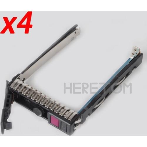 4PCS Hot-Plug 2.5inch NVMe Hard Drive Tray Caddy 727695-001 For HP G10 Gen10 Server HDD Caddy Bracket