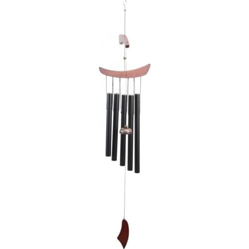 5 Tubes Metal Hanging Wind Chimes for Home Room Outdoor Yard Garden Decoration Wind Chime Bell Metal Tubes Home Hanging Decor