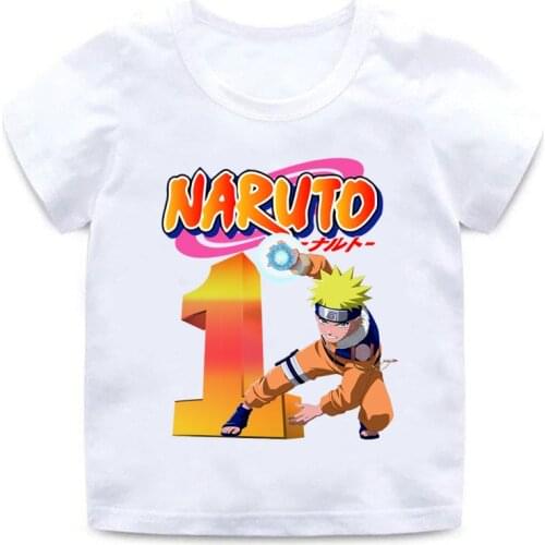 Naruto T-shirt Summer New Child Short-sleeve Street Trend Children Clothing Pure Cotton Loose Short Sleeves Suitable for Sports