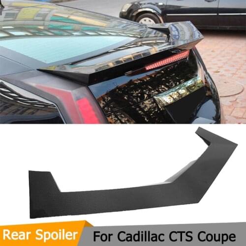 Carbon Fiber Racing Spoiler Rear Trunk Boot Wing For Cadillac CTS 2011-2014